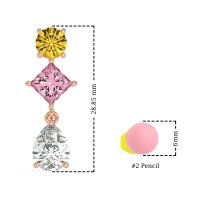 Multi-Shape Dangle Earrings