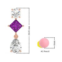 Multi-Shape Dangle Earrings