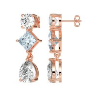 Multi-Shape Dangle Earrings