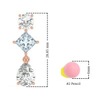 Multi-Shape Dangle Earrings