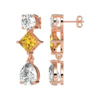 Multi-Shape Dangle Earrings