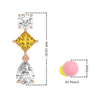 Multi-Shape Dangle Earrings