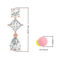 Multi-Shape Dangle Earrings