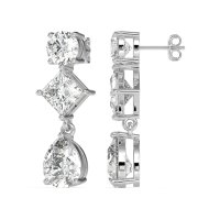 Multi-Shape Dangle Earrings