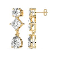 Multi-Shape Dangle Earrings