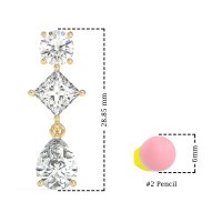 Multi-Shape Dangle Earrings