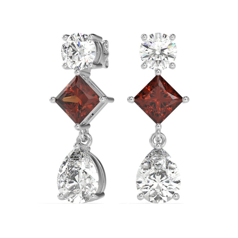 Multi-Shape Dangle Earrings