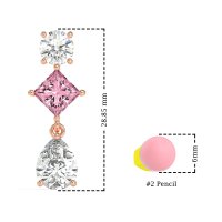 Multi-Shape Dangle Earrings