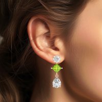 Multi-Shape Dangle Earrings