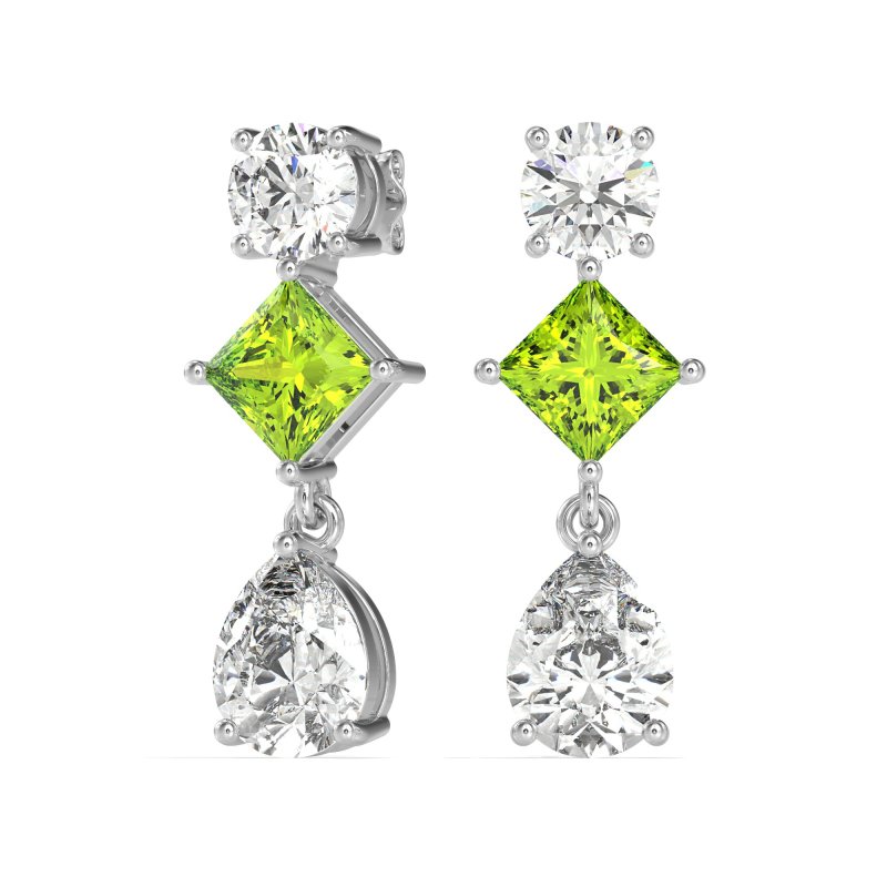 Multi-Shape Dangle Earrings