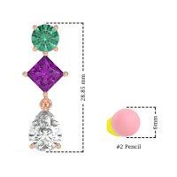 Multi-Shape Dangle Earrings