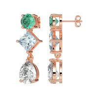Multi-Shape Dangle Earrings