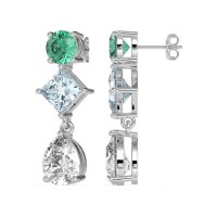 Multi-Shape Dangle Earrings