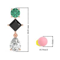 Multi-Shape Dangle Earrings