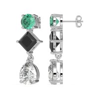 Multi-Shape Dangle Earrings