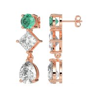 Multi-Shape Dangle Earrings