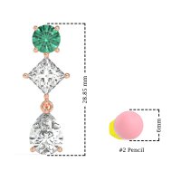Multi-Shape Dangle Earrings