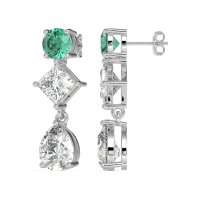 Multi-Shape Dangle Earrings