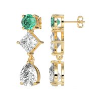 Multi-Shape Dangle Earrings