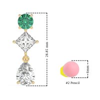 Multi-Shape Dangle Earrings