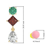Multi-Shape Dangle Earrings