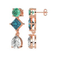 Multi-Shape Dangle Earrings