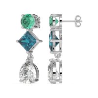 Multi-Shape Dangle Earrings