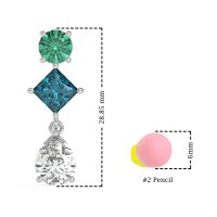 Multi-Shape Dangle Earrings