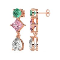 Multi-Shape Dangle Earrings