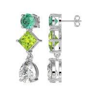 Multi-Shape Dangle Earrings