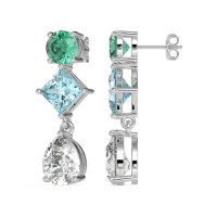 Multi-Shape Dangle Earrings