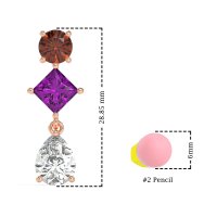 Multi-Shape Dangle Earrings