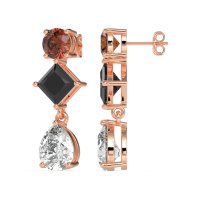 Multi-Shape Dangle Earrings