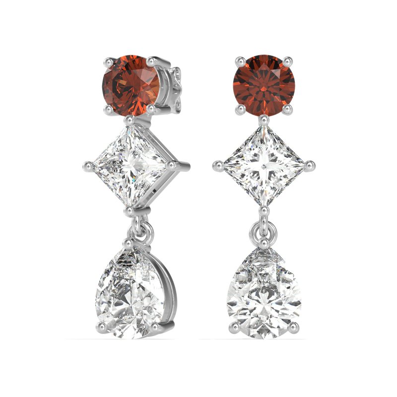 Multi-Shape Dangle Earrings