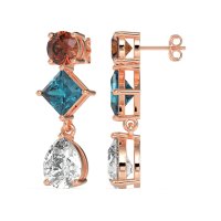 Multi-Shape Dangle Earrings