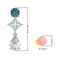 Multi-Shape Dangle Earrings