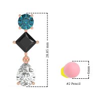 Multi-Shape Dangle Earrings