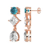 Multi-Shape Dangle Earrings