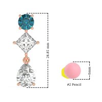 Multi-Shape Dangle Earrings