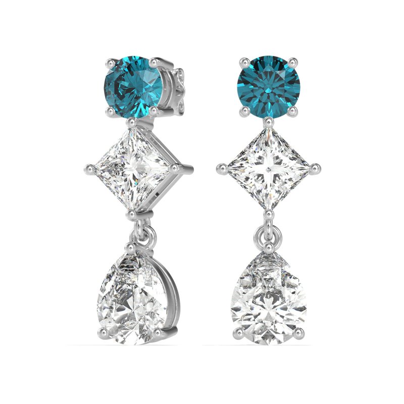 Multi-Shape Dangle Earrings