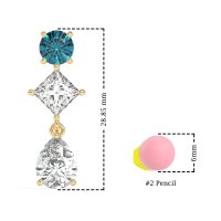 Multi-Shape Dangle Earrings