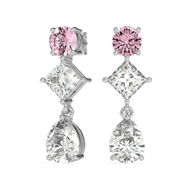 Multi-Shape Dangle Earrings