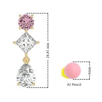 Multi-Shape Dangle Earrings