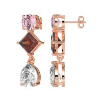 Multi-Shape Dangle Earrings