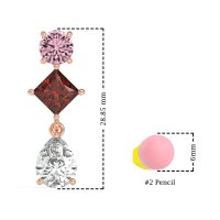 Multi-Shape Dangle Earrings