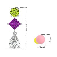 Multi-Shape Dangle Earrings