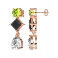 Multi-Shape Dangle Earrings