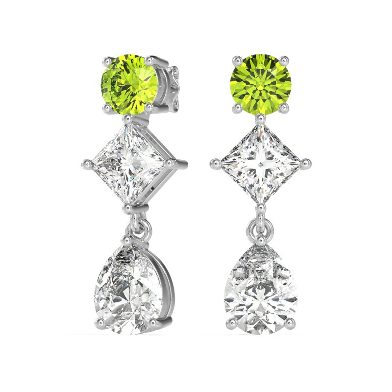 Multi-Shape Dangle Earrings