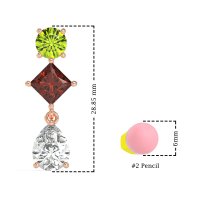 Multi-Shape Dangle Earrings