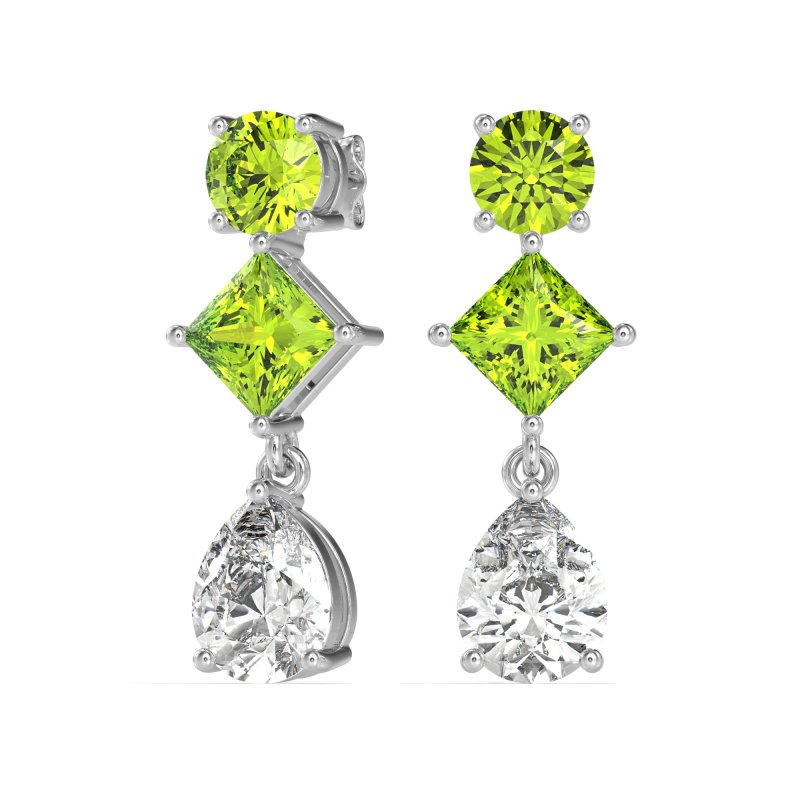 Multi-Shape Dangle Earrings